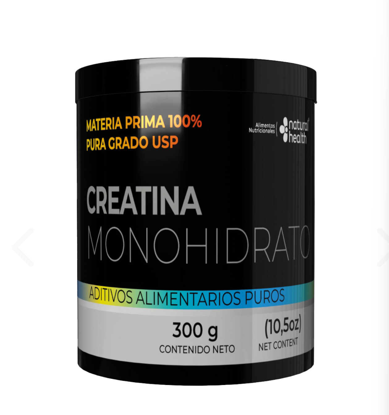 CREATINA MONOHIDRATADA X300 GRAMOS NATURAL HEALTH®